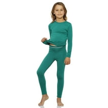 Rocky Girls Thermal Underwear Top & Bottom Set Long Johns for Kids, Small