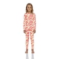 thumbnail image 1 of Rocky Girls Thermal Underwear Top & Bottom Set Long Johns for Kids, Triangle Design Small, 1 of 8