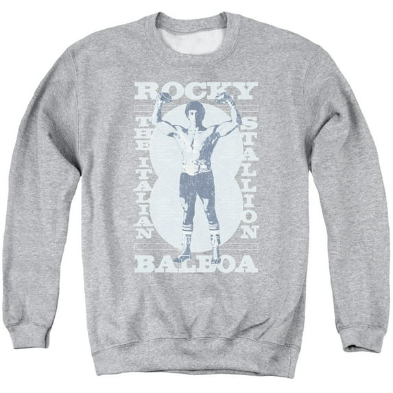 Rocky Gun Show Adult Crewneck Sweatshirt Athletic Heather
