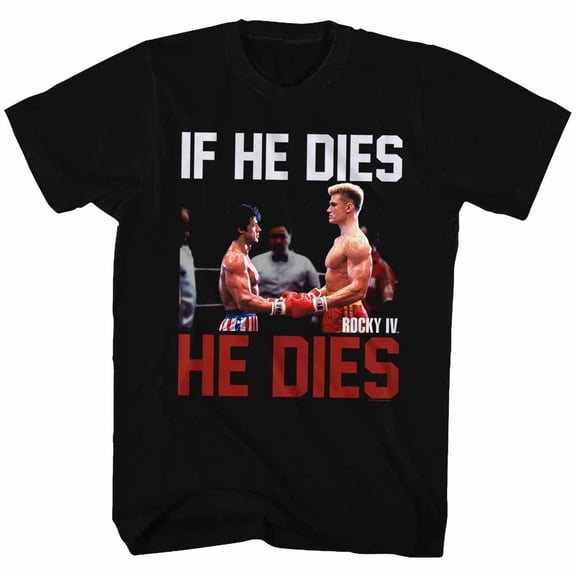 Rocky He Dies Licensed Adult T Shirt