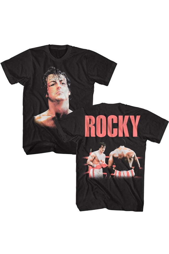 Rocky After Apollo Fight Men's T Shirt (Black, AdultL)
