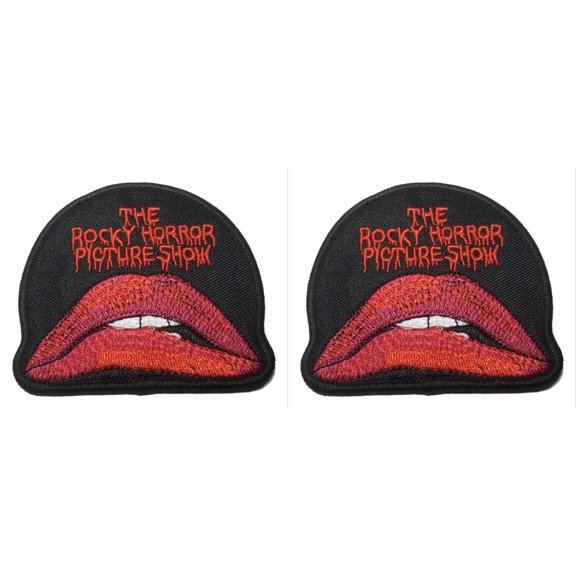 Rocky Horror Picture Show 3 " Wide Embroidered Iron On Set of 2 Patches