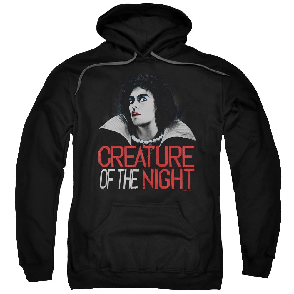Rocky Horror Picture Show Creature Of The Night Pull Over Hoodie Large Walmart