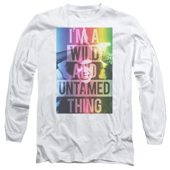 Rocky Horror Picture Show Wild Thing Long Sleeve Adult 18/1 T-Shirt White
