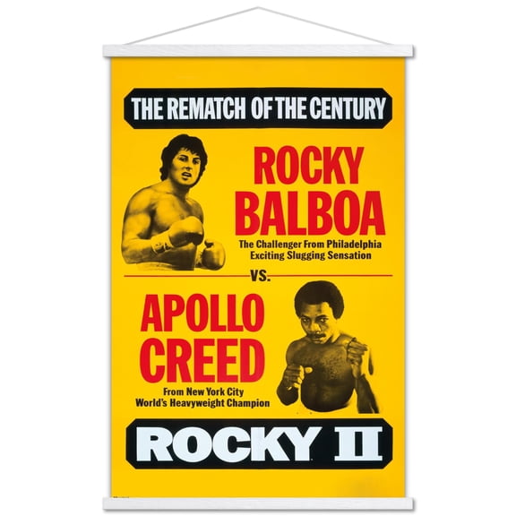 Rocky II (1979) - One Sheet Wall Poster with Magnetic Frame, 22.375" x 34"