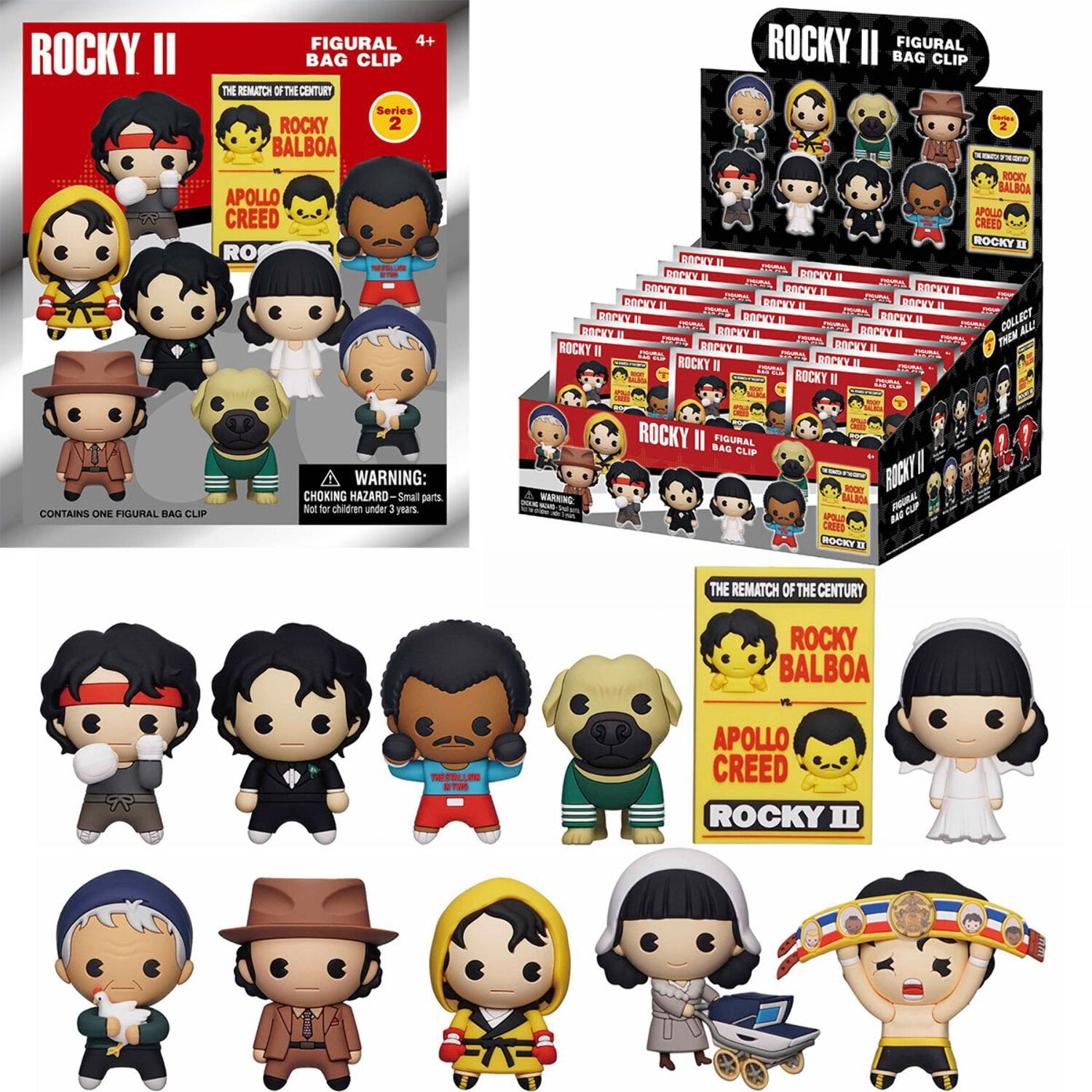 Figura Rocky Balboa E Apollo Set 2x Kenner Super7 | Frete grátis