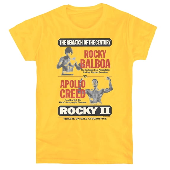 Rocky Ii Rematch Women's T-Shirt Yellow