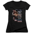 thumbnail image 1 of Rocky Ii The One And Only Junior Women's V-Neck T-Shirt Black, 1 of 1