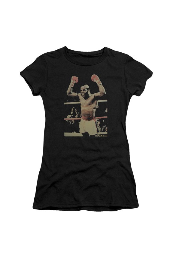 Rocky Iii Clubber Junior Women's T-Shirt Sheer Black