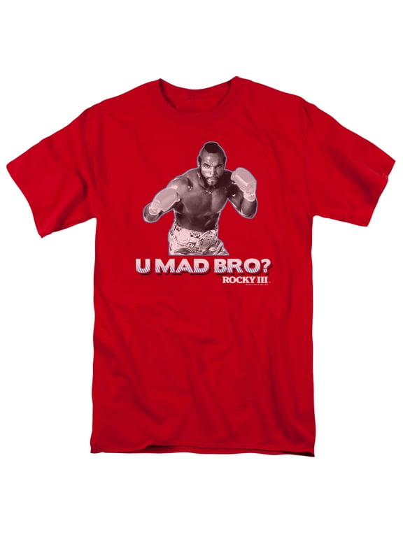 Rocky Iii U Mad Bro Officially Licensed Adult T Shirt