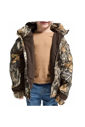 Junior ProHunter Waterproof Insulated Hooded Jacket, Realtree Edge, Size Large(RTE)