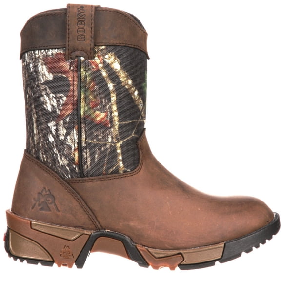 Rocky Kids' Aztec Wellington Boot, Mossy Oak Break Up Infinity, Size 6(M)