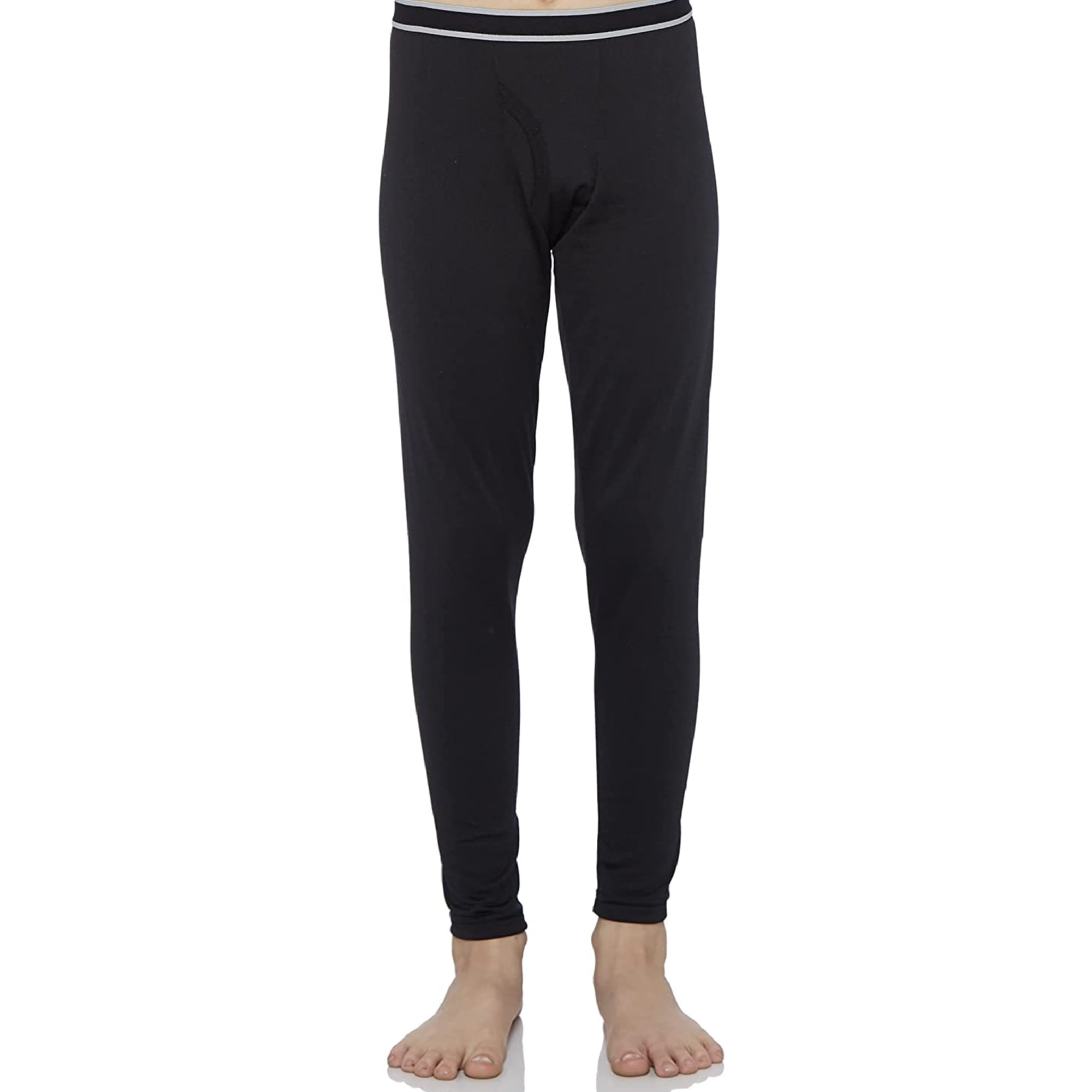 Rocky Fleece-Lined Bottoms Kids Base Layer Thermal Pants for Girls, Black  XS 