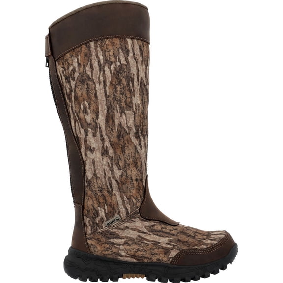 Rocky Kids Spike Waterproof Snake Boot, Mossy Oak Bottomland, Size 5(M)