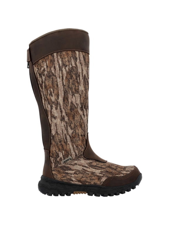 Kids Spike Waterproof Snake Boot, Mossy Oak Bottomland, Size 5(M)