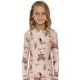 thumbnail image 1 of Rocky Kids Thermal Underwear Shirt for Girls Base Layer Long Johns, Magical Design Small, 1 of 7