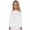 thumbnail image 1 of Rocky Kids Thermal Underwear Shirt for Girls Base Layer Long Johns, White XS, 1 of 7