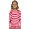 thumbnail image 1 of Rocky Kids Thermal Underwear Shirt for Girls Base Layer Long Johns, Zig Zag Design Medium, 1 of 7
