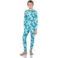 thumbnail image 1 of Rocky Kids Thermal Underwear Top & Bottom Set Long Johns for Boys, Airplane Medium, 1 of 8