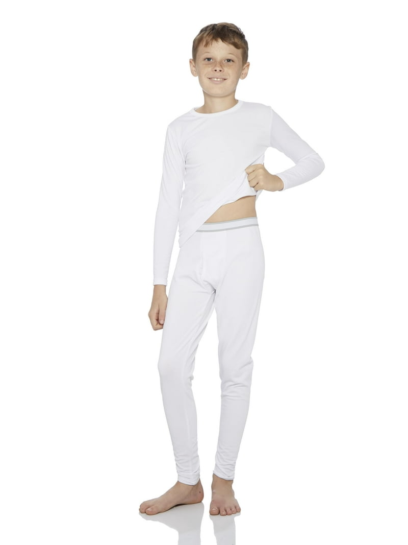 Rocky Kids Thermal Underwear Top Bottom Set Long Johns for Boys