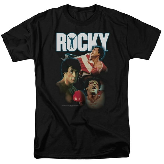Rocky I Did It Adult 18/1 T-Shirt Black