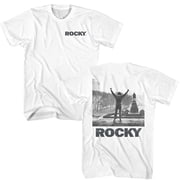 Rocky Logo White Adult T-Shirt ***F&B*** M