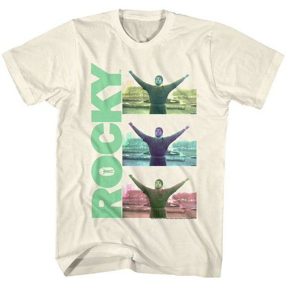 Rocky Triple Victory Natural Adult T-Shirt 4Xl