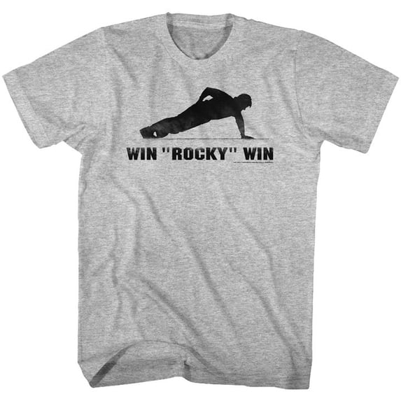 Rocky Win More Gray Heather Adult T-Shirt 4Xl