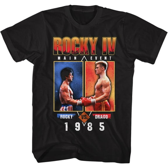 Rocky Mainevent Black Adult T-Shirt Xlt