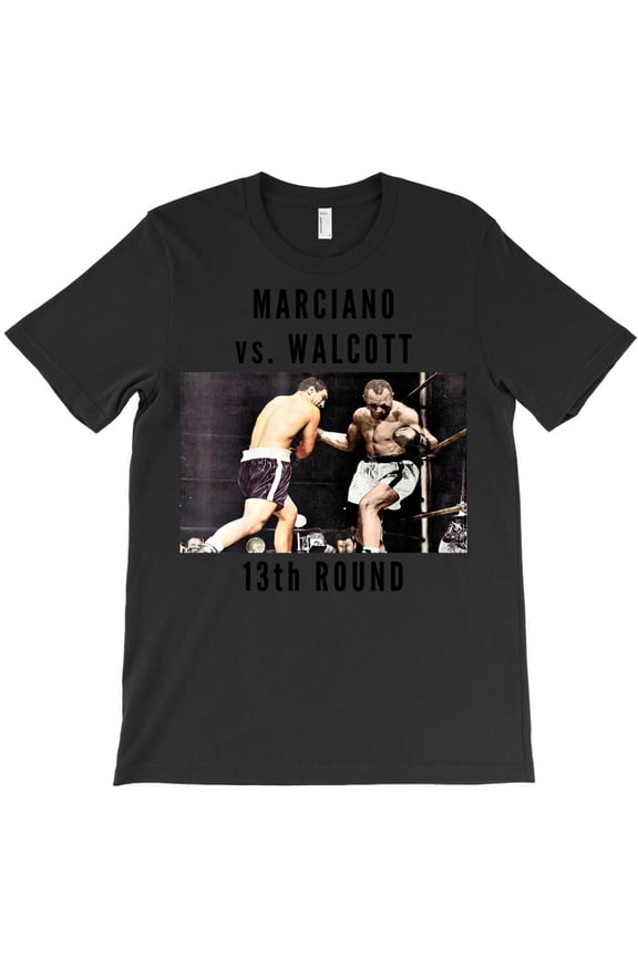 Rocky Marciano Vs. Jersey Joe Walcott Funny 13th Round Boxing H30953 Unisex T-Shirt, Up to 5XL Available