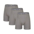 thumbnail image 1 of Rocky Men's Boxer Briefs COTTON BREATH-EASY FABRIC® Pouch Underwear 3-Pack Grey XL, 1 of 6
