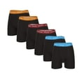 thumbnail image 1 of Rocky Men's Boxer Briefs COTTON BREATH-EASY FABRIC® Pouch Underwear 6-Pack Black (Colored Waistband) Small, 1 of 6