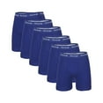 thumbnail image 1 of Rocky Men's Boxer Briefs COTTON BREATH-EASY FABRIC® Pouch Underwear 6-Pack Blue Small, 1 of 6