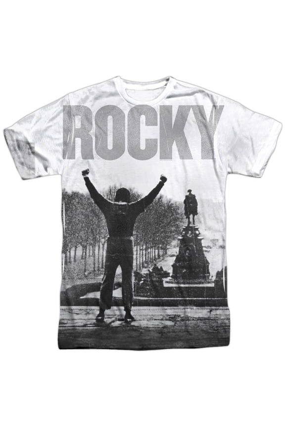 Rocky Men's  Classic Image Sublimation T-shirt Sublimate White