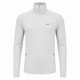 thumbnail image 1 of Rocky Men’s Quarter Zip Pullover, Lightweight Stretch Athletic 1/4 Zip Golf Sweater and Workout Sweatshirt, Long Sleeve Thermal Shirt with Zip Pocket for Men, White, Large, 1 of 8