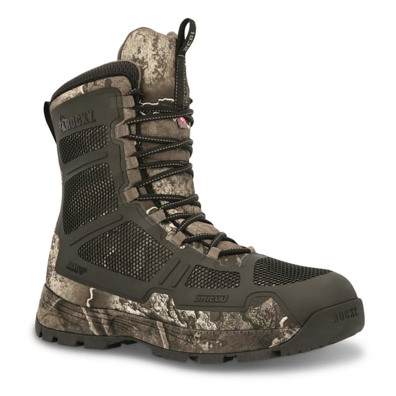 Rocky Men's Quickfire 9" 200G Waterproof Hunting Boots Realtree Excape 10 2E (Wide)