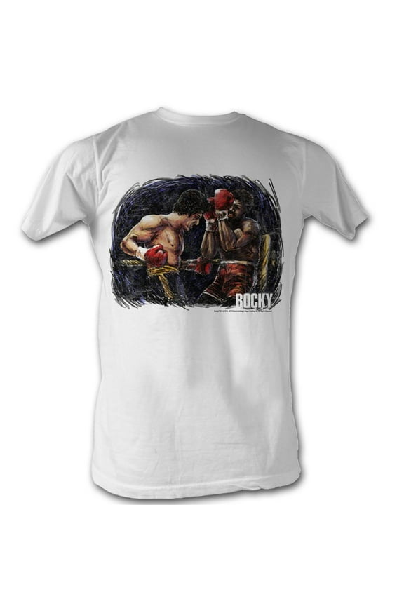 Men's Rocky Vs. Apollo Painting T-shirt White