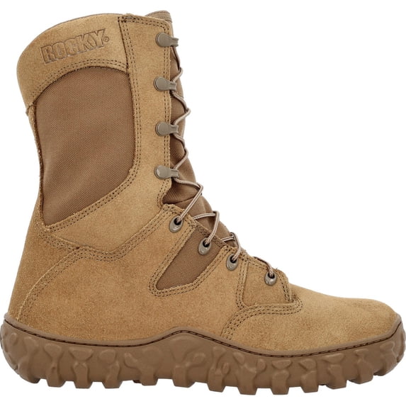 Rocky Men's Shoes Arch Support Rugged Boot Regular, Flat Heel, Size 10