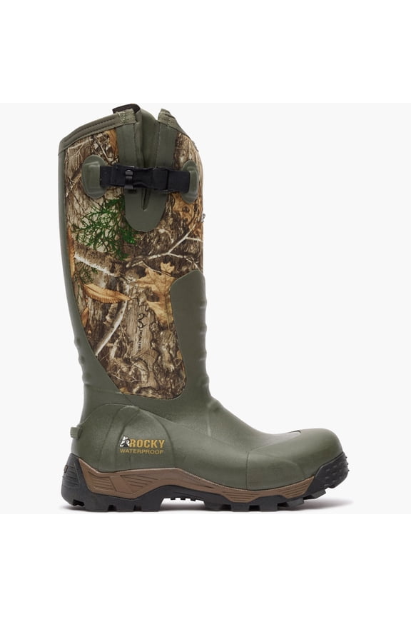 Men's Shoes Waterproof Rugged Boot Wide Calf, Thin Realtree Edge, Size 9