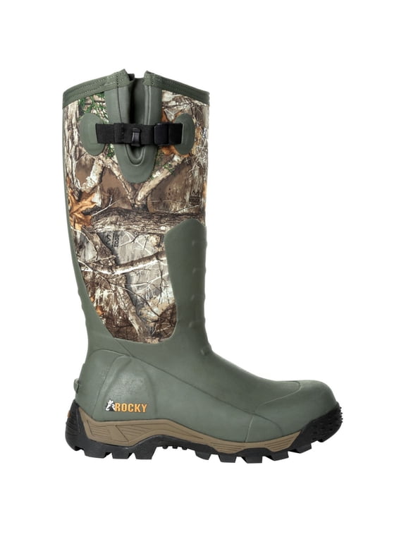 Men's Shoes Waterproof Rugged Boot Wide Calf, Thin Realtree Edge, Size 9
