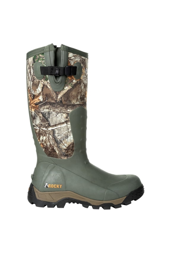 Men's Shoes Waterproof Rugged Boot Wide Calf, Thin Realtree Edge, Size 9