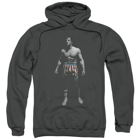 Rocky Men's Stand Alone Hooded Sweatshirt Small Grey