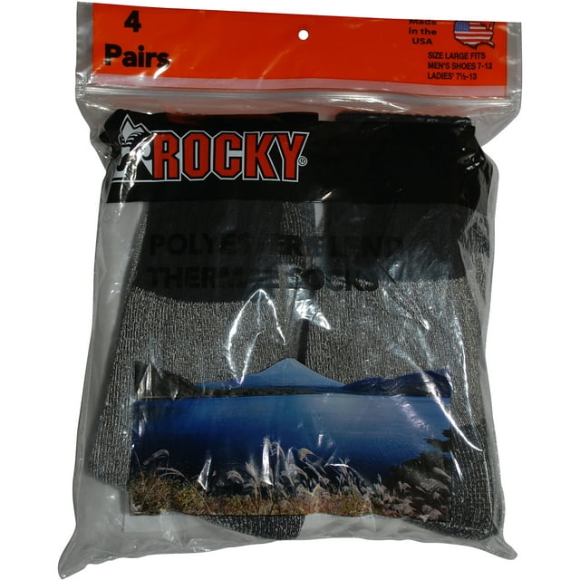 Rocky Men's Thermal Socks 4-Pack
