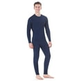 thumbnail image 1 of Rocky Men’s Thermal Underwear Set Insulated Top & Bottom Base Layer For Cold Weather, Navy XL, 1 of 8