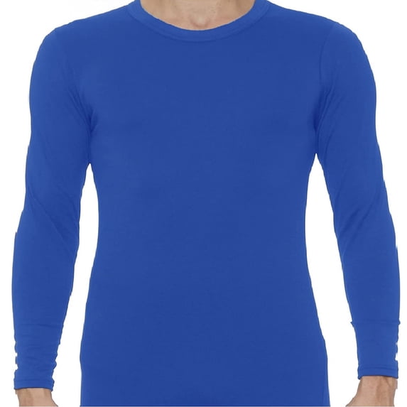 Rocky Men's Thermal Underwear Shirt Long Johns Top Base Layer for Cold Weather, Blue 2X