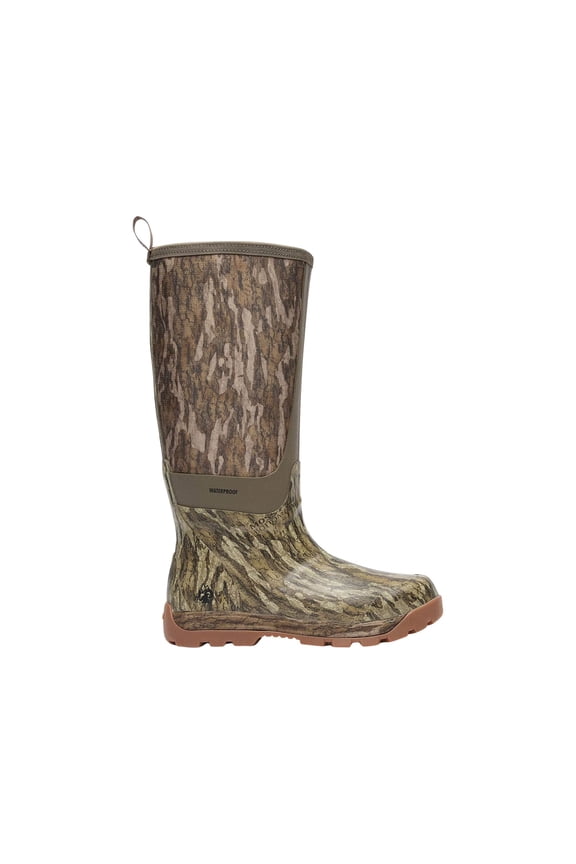 Men's Rubber Waterproof Snake Boots Rubber Mossy Oak Bottomland 12 D