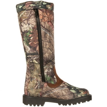 Rocky Mens Low Country 16 Inch Camouflage Zippered Waterproof Snake  Work S
