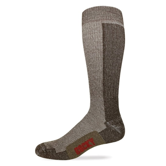Rocky Mens Merino Wool Heavyweight Tall Boot Socks 1 Pair Pack