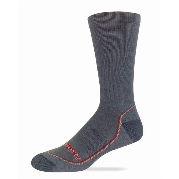 Rocky Mens Merino Wool Lightweight Year Round Crew Socks 1 Pair Pack