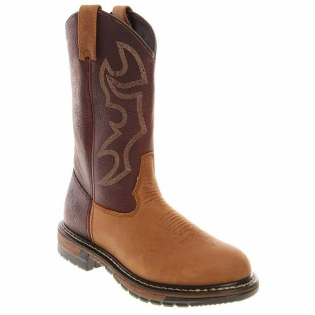 Rocky Men's 10" Original Ride Branson Roper Western Boot Tan/Bridle Brown - FQ0002732